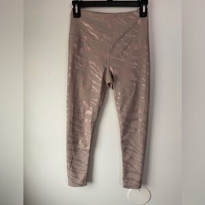 Calia Size Small Pink Foil animal print Energize 7/8 length Athletic leggings